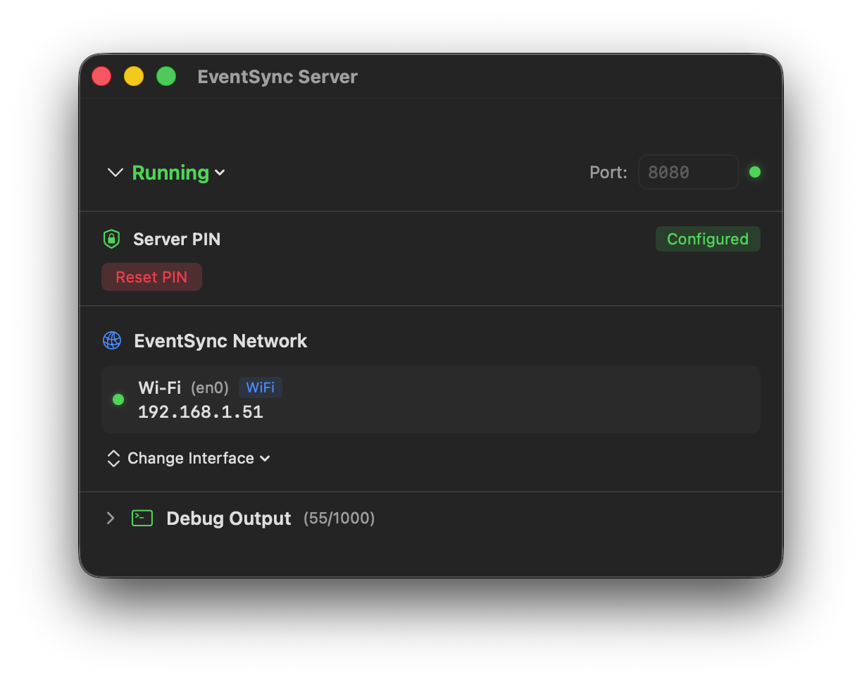 PIN configured